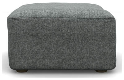 Heart of House Lincoln Tweed Fabric Footstool - Grey